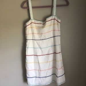 Multi Color Striped A-Line Dress